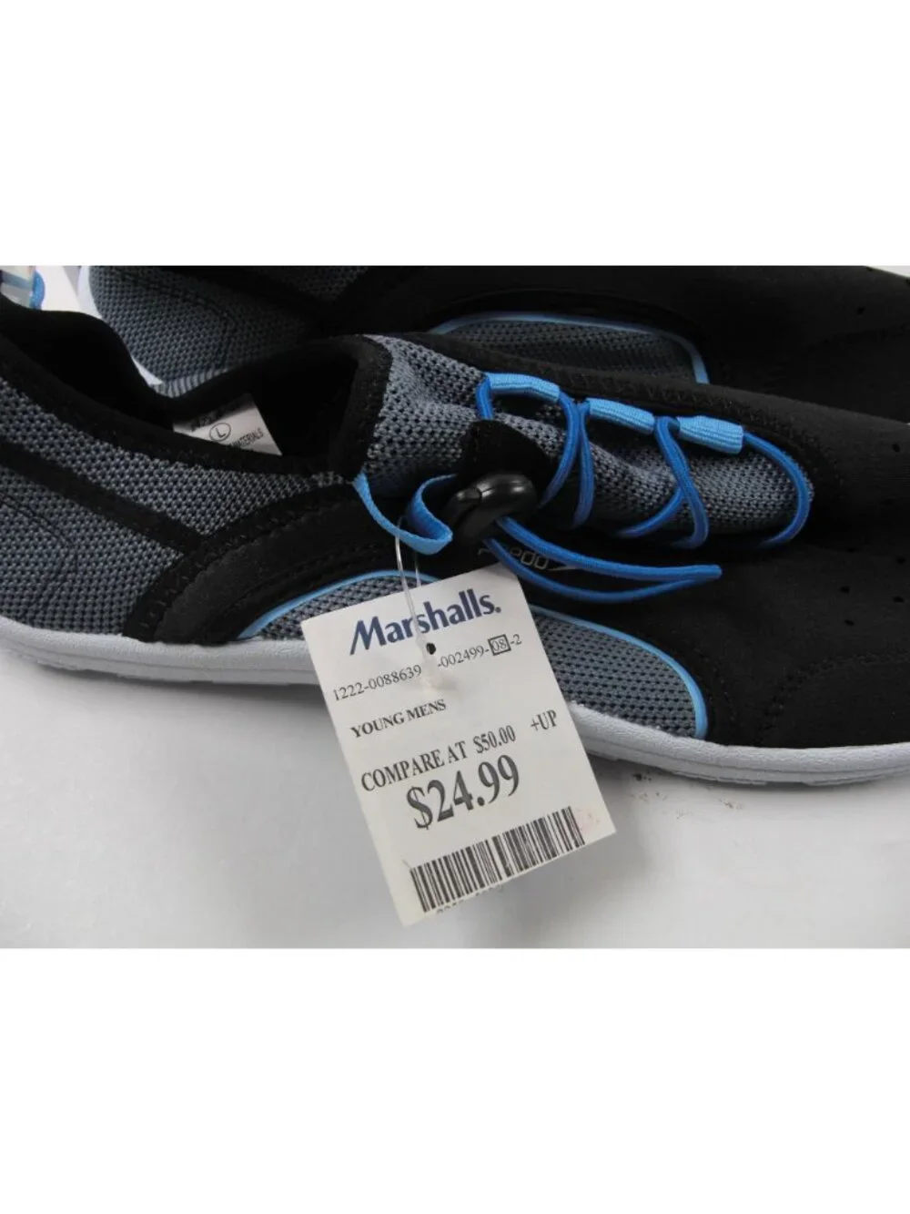 Speedo Blue Flexible Water Shoes Quick Dry Non-Slip Aqua Sneakers Size 11/12 New
